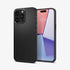 ACS06544 - iPhone 15 Pro Max Case Thin Fit in black showing the back